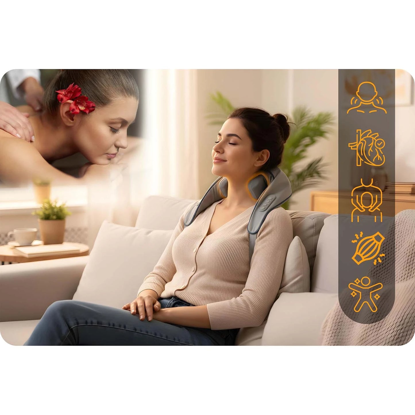 Bezprzewodowy Masażer Shiatsu